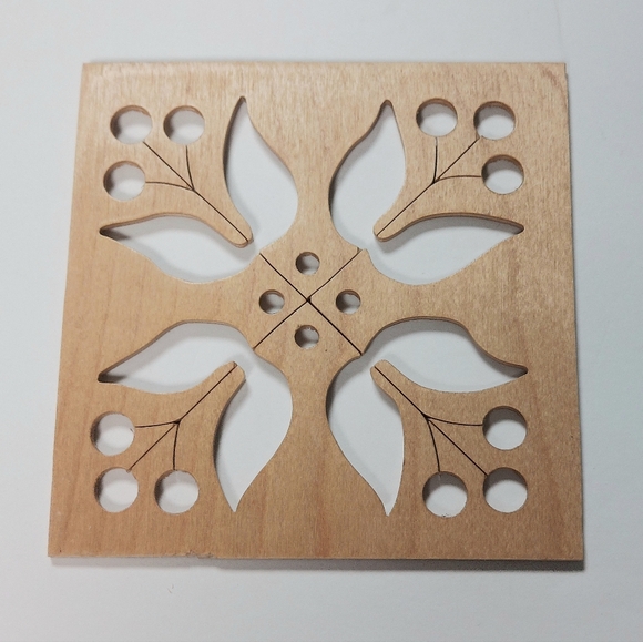 Two-tone Wood Trinket Box, Keepsake, Potpourri Box Hand Made, Scroll Saw Top - Picture 10 of 13